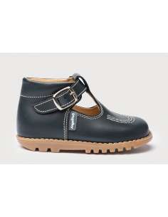 T-Bars Angelitos shoes in Leather 638 navy 2