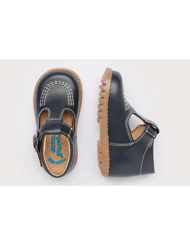 T-Bars Angelitos shoes in Leather 638 navy