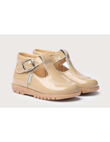 T-Bars Angelitos shoes in Patent Leather 639 camel