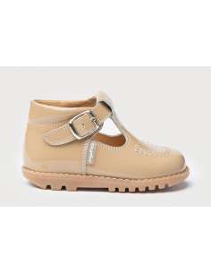 T-Bars Angelitos shoes in Patent Leather 639 camel 2