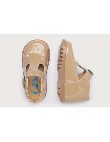 Pepito Clásico Piel Glitter AngelitoS 639 camel