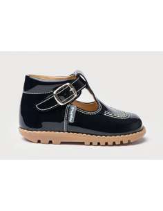 T-Bars Angelitos shoes in Patent Leather 639 navy 2