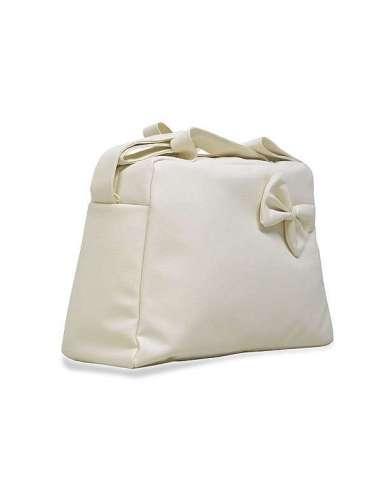 BABY-BAG IN POLIPIEL WITH BOW BEIG