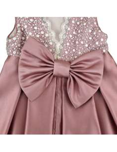 M30509 ROSA VESTIDO CEREMONIA RASO MARCA MISHA BABY 2