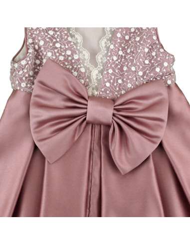 M30509 ROSA VESTIDO CEREMONIA RASO MARCA MISHA...