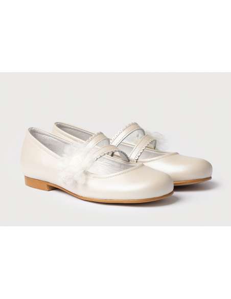 Bailarina Flor & Tul Comunión AngelitoS 992 beig