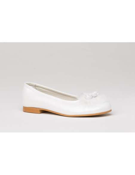 Bailarina Flor & Pétalos Comunión AngelitoS 994 nácar blanco