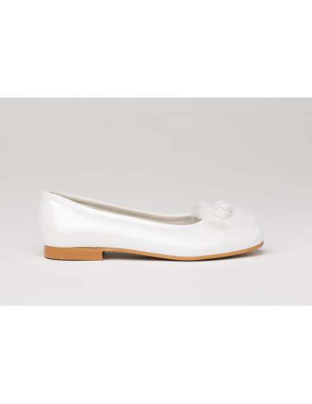 Ballerina Flower Communión AngelitoS 994 nacarado white