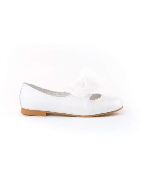 Ballerina Flower Communión AngelitoS 996 Nacarado white