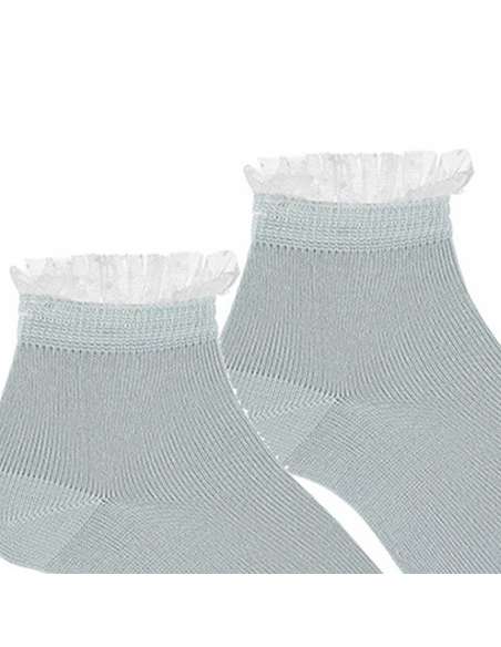 27224 BRUMA CALCETINES DE CEREMONIA CON VOLANTES EN PUÑO MARCA CONDOR