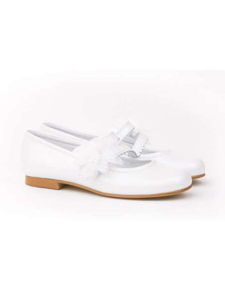 Bailarina Flor & Tul Comunión AngelitoS 992 blanco