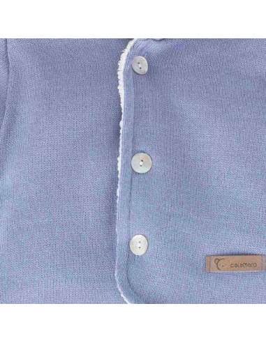 14006 BLUE  JACKET WITH HOOD BRAND CALAMARO