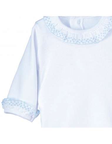 18012 BLANCO/CELESTE  BODY PUNTILLA  ABIERTO...