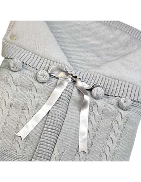 2987 GRIS SACO BEBE LANA