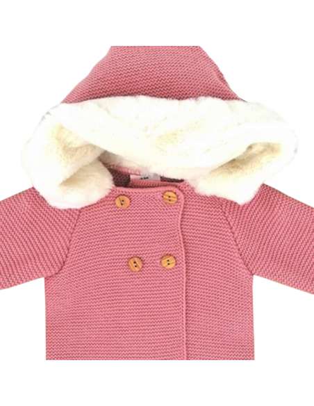 550.12 ROSA PALO KNITTED COAT WITH HOOD