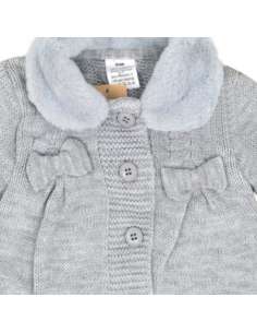 599.16 GREY KNITTED COAT WITH BONNET 2