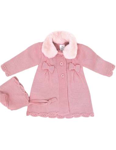 599.16 ROSA PALO KNITTED COAT WITH BONNET