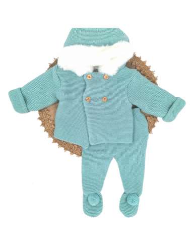 560.12 GREEN TWO PIECE BABY SET