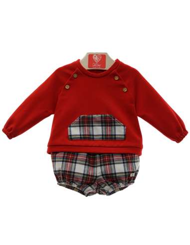1033DS RED BABY SET BRAND DEL SUR