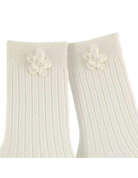 24764C NATA CALCETINES CORTOS CON FLOR MARCA CONDOR