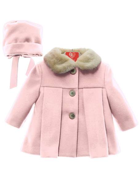 3991DS ROSA  ABRIGO  CON CAPOTA  MARCA DEL SUR