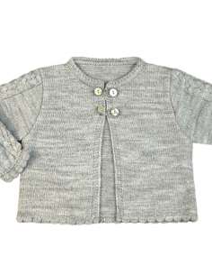 9172 GRIS CHAQUETA BEBÉ LANA MARCA DIVERCHIC 2