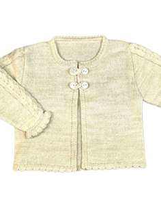 9172 BEIGE CHAQUETA BEBÉ LANA MARCA DIVERCHIC 2