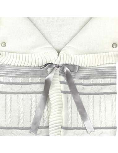 2783C WHITE/GREY  WOOL BABY SACK BRAND LA...