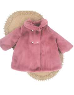 8712 ROSA PALO FUR COAT  BRAND MAC ILUSION