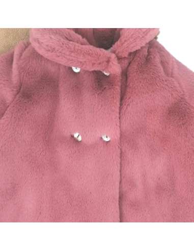 8712 ROSA PALO ABRIGO DE PELO  MARCA MAC ILUSION