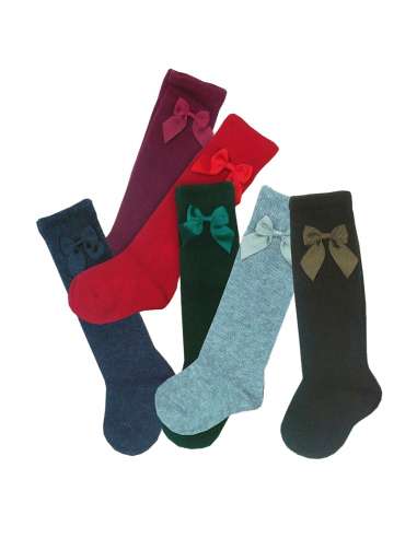 02820 OSCURO CHILDREN'S SOCKS WITH  BOW BOX 6UDS BRAND YSABEL MORA