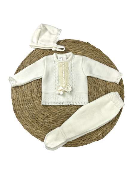 2710 RAW BABY  SET LANA THREE PIECES BRAND  LA CASITA DE PEPITO