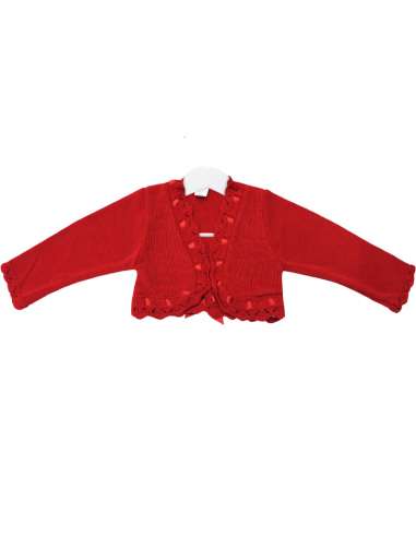 3334A ROJO CHAQUETA PERLÉ NIÑA MARCA LA CASITA...