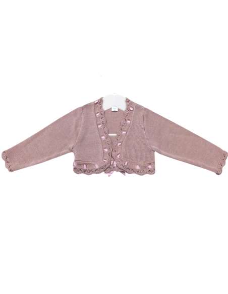3334A ROSA PALO GIRL CARDIGAN BRAND LA CASITA DE PEPITO