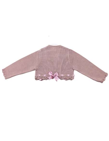 3334A ROSA PALO CHAQUETA PERLÉ NIÑA MARCA LA CASITA DE PEPITO