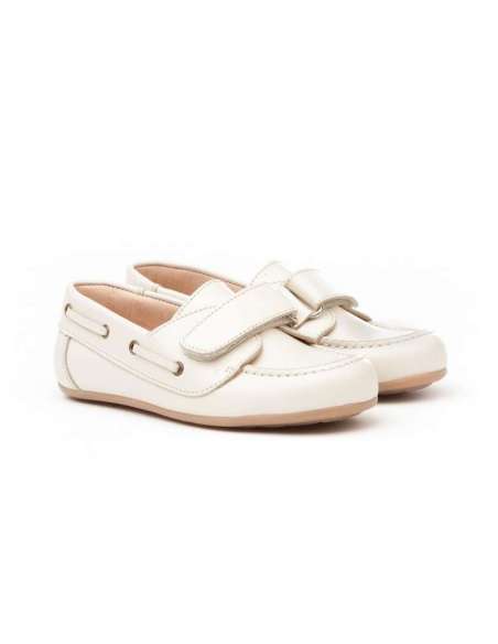 Boat shoes Velcro AngelitoS 353 beig