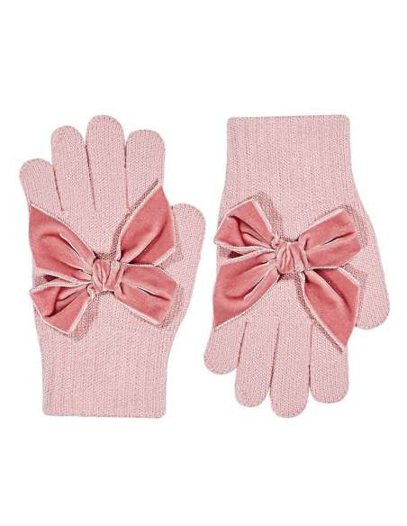 50667011 ROSA PALO GLOVES WITH BIG VELVET BOW  BRAND CONDOR