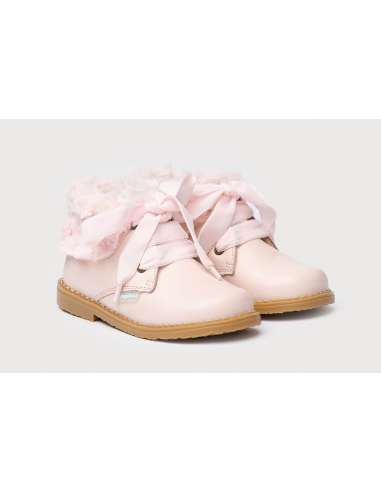 Ankle boots with Fur Angelitos 1010 Pink