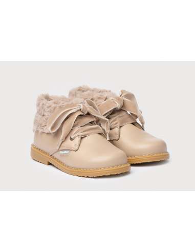 Ankle boots with Fur Angelitos 1010 Camel