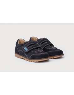 Sport shoes in suede Angelitos 907 Navy