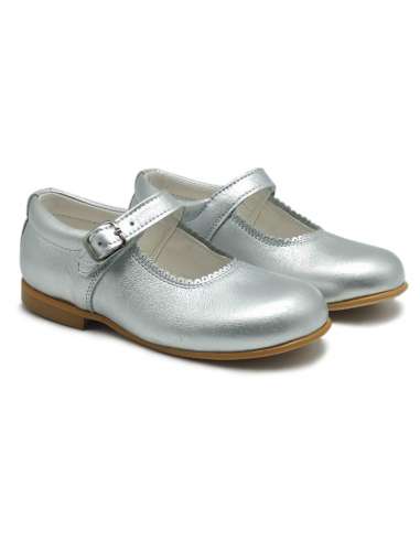 Mary Janes in patent leather Cocoboxi 6270 silver