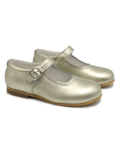 Mary Janes in leather Cocoboxi 6270 gold