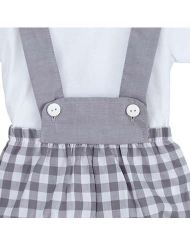 17609 GRIS CONJUNTO POLOLO MURIWAI  MARCA CALAMARO