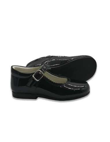 Merceditas en piel charol Cocoboxi 6270 negro