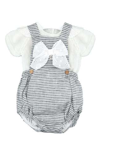60912  BABY ROMPER WITH PERLE JERSEY BRAND VISI