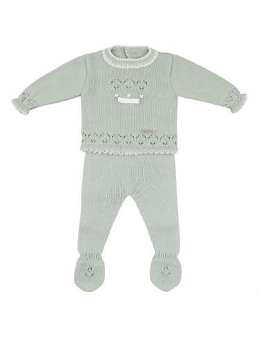 60400 GREEN BABY SET LANA TWO PIECES BRAND VISI