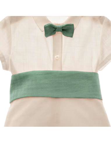 DS0275 VERDE CONJUNTO BEBE MARCA DEL SUR