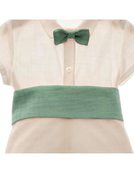 DS0275 VERDE CONJUNTO BEBE MARCA DEL SUR