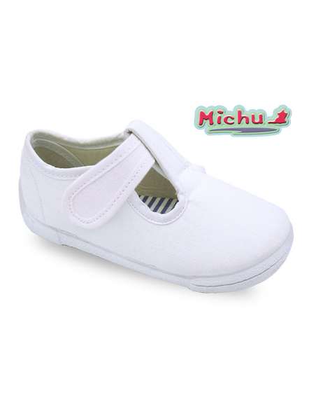 Canvas T-Bar Michu 2623 white