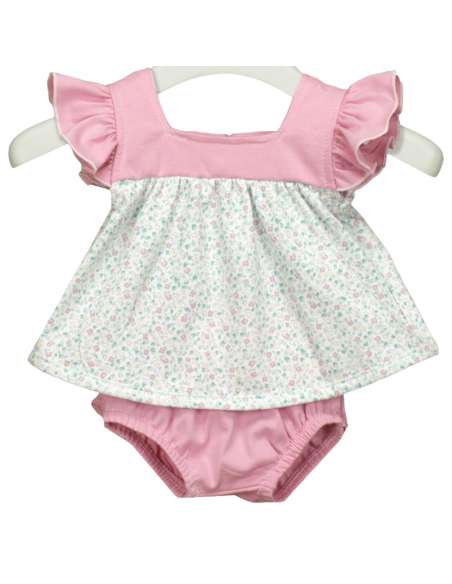 42296 FLOWERY PRINTED BLOUSE AND NAPPY COVER BRAND BABIDU